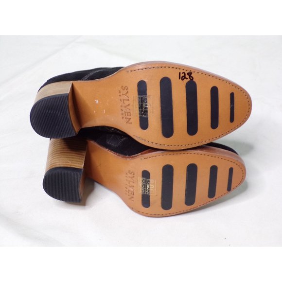 🆕 SYLVEN New York Black Suede Ankle Boots Booties 5.5 - Picture 10 of 11